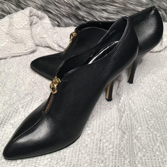 Beverly Feldman All Leather Pointed Toe Booties 7M - Picture 6 of 6